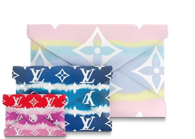 Pre-owned Louis Vuitton Women's  Pochette Kirigami Lv Escale In Pastel/bleu/rouge