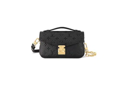 Pre-owned Louis Vuitton Women's  Pochette Métis East West In Black