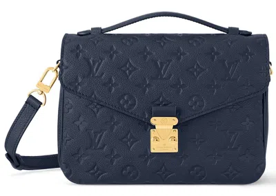 Pre-owned Louis Vuitton Women's  Pochette Metis In Navy Blue
