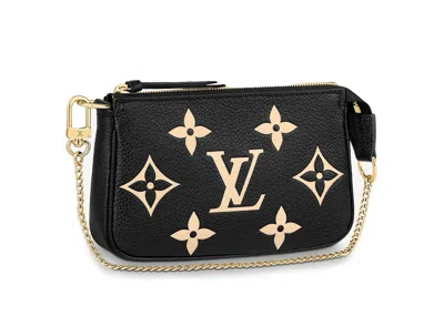 Pre-owned Louis Vuitton Women's  Pochette Mini Accessoires In Black/beige