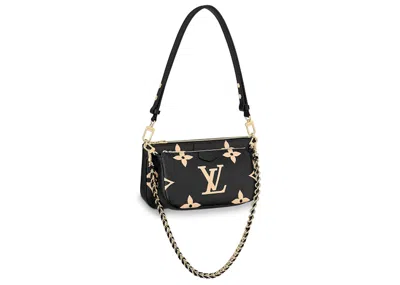Pre-owned Louis Vuitton Women's  Pochette Monogram Empreinte Bicolor In Black