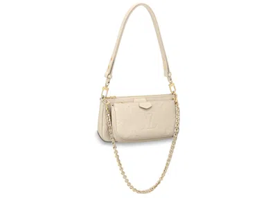 Pre-owned Louis Vuitton Women's  Pochette Monogram Empreinte In Beige