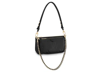 Pre-owned Louis Vuitton Women's  Pochette Monogram Empreinte In Black