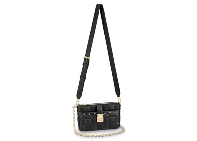 Pre-owned Louis Vuitton Women's  Pochette Troca Damier Quilt In Black
