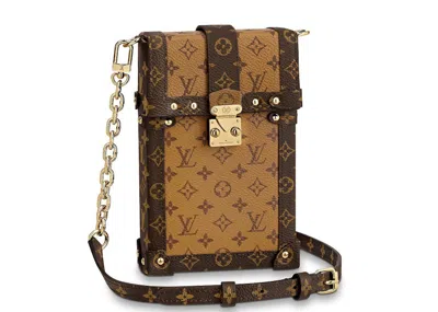 Pre-owned Louis Vuitton Women's  Pochette Trunk Verticale Monogram Reverse In Brown