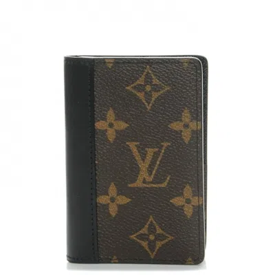 Pre-owned Louis Vuitton Women's  Pocket Organizer Monogram Macassar Nm In Multi
