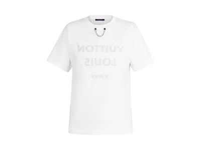 Pre-owned Louis Vuitton Women's  Print T-shirt In White