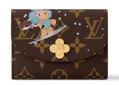 Pre-owned Louis Vuitton Women's  Rosalie Coin Purse In Monogram/azur Frost