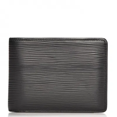 Pre-owned Louis Vuitton Women's  Slender Wallet Epi In Noir Black