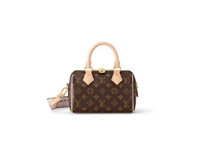 Pre-owned Louis Vuitton Women's  Speedy Bandouliere 20 In Beige