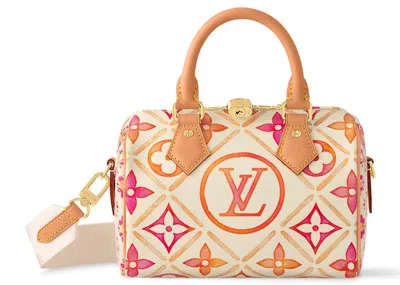 Pre-owned Louis Vuitton Women's  Speedy Bandouliere 20 In Coral In Orange