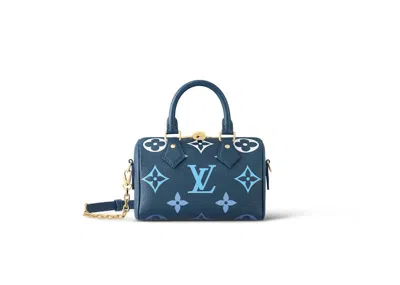Pre-owned Louis Vuitton Women's  Speedy Bandouliere 20 In Degrade Blue