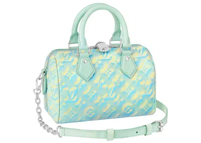 Pre-owned Louis Vuitton Women's  Speedy Bandouliere 20 In Water Green