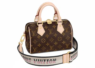 Pre-owned Louis Vuitton Women's  Speedy Bandouliere 20 Monogram In Black