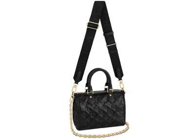 Pre-owned Louis Vuitton Women's  Speedy Bandouliere 22 In Black