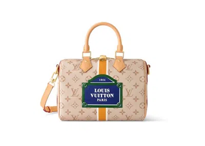 Pre-owned Louis Vuitton Women's  Speedy Bandouliere 25 In Beige/ocher In Brown