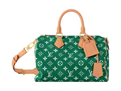 Pre-owned Louis Vuitton Women's  Speedy P9 Bandouliere 30 In Green