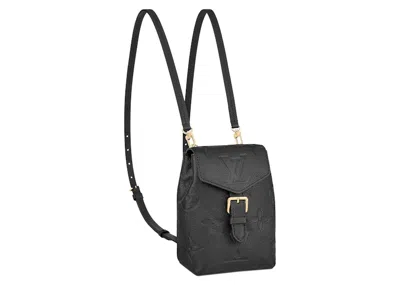 Pre-owned Louis Vuitton Women's  Tiny Backpack Monogram Empreinte In Black