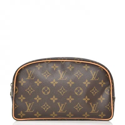 Pre-owned Louis Vuitton Women's  Toiletry Bag Monogram 25 In Brown