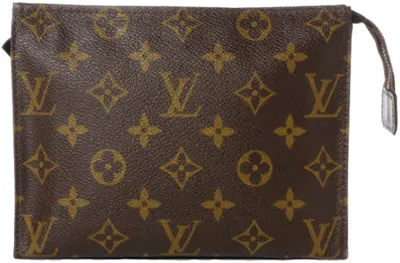 Pre-owned Louis Vuitton Women's  Toiletry Pouch 19 Monogram Brown