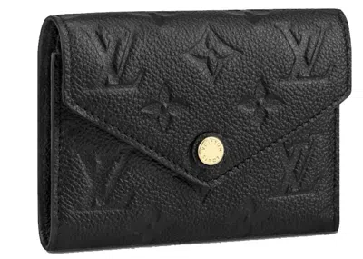 Pre-owned Louis Vuitton Women's  Victorine Wallet In Black