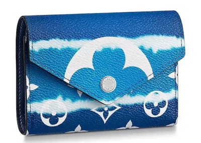 Pre-owned Louis Vuitton Women's  Victorine Wallet Lv Escale In Bleu In Blue