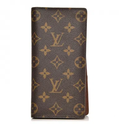 Pre-owned Louis Vuitton Women's  Wallet Brazza Monogram