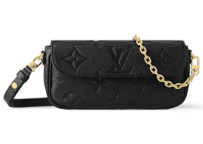 Pre-owned Louis Vuitton Women's  Wallet On Chain Ivy In Black