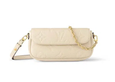 Pre-owned Louis Vuitton Women's  Wallet On Chain Ivy In Cream