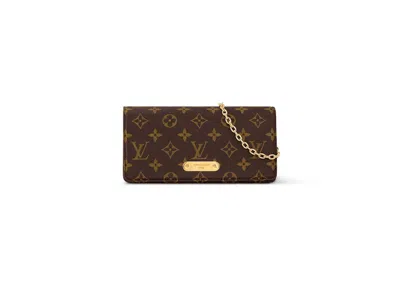 Pre-owned Louis Vuitton Women's  Wallet On Chain Lily In Monogram