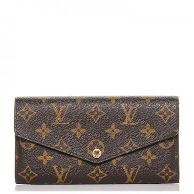 Pre-owned Louis Vuitton Women's  Wallet Sarah Monogram Nm Brown Lining