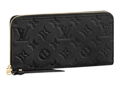 Pre-owned Louis Vuitton Women's  Wallet Zippy Monogram Empriente In Black
