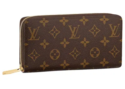 Pre-owned Louis Vuitton Women's  Wallet Zippy Monogram In Rose Ballerine