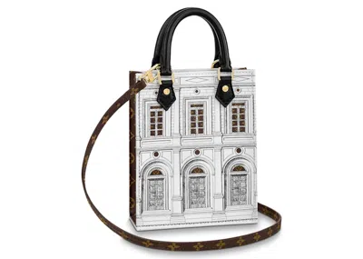 Pre-owned Louis Vuitton Women's  X Fornasetti Petit Sac Plat In Black/white In Multi