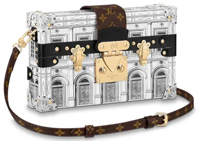 Pre-owned Louis Vuitton Women's  X Fornasetti Petite Malle In Black/white In Multi