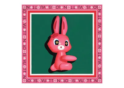 Pre-owned Louis Vuitton Women's  X Sun Yitian Animogram Rabbit Square 90 In Pink