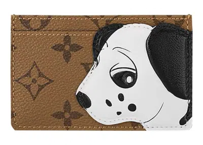Pre-owned Louis Vuitton Women's  X Sun Yitian Card Holder In Monogram Reverse