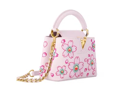 Pre-owned Louis Vuitton Women's  X Takashi Murakami Capucines Mini In Pink