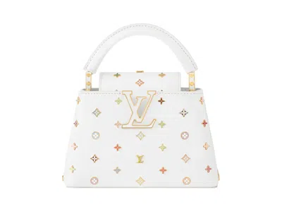 Pre-owned Louis Vuitton Women's  X Takashi Murakami Capucines Mini In White