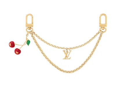 Pre-owned Louis Vuitton Women's  X Takashi Murakami Cherry Bag Chain In Gold/tone Metal