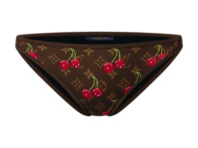 Pre-owned Louis Vuitton Women's  X Takashi Murakami Cherry Bikini Bottoms In Brown