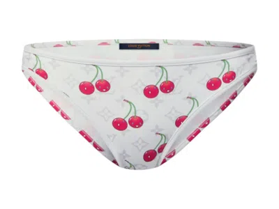 Pre-owned Louis Vuitton Women's  X Takashi Murakami Cherry Bikini Bottoms In White
