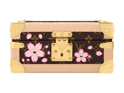 Pre-owned Louis Vuitton Women's  X Takashi Murakami Cherry Blossom Jewelry Coffret In Sakura Brown