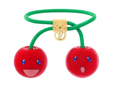 Pre-owned Louis Vuitton Women's  X Takashi Murakami Cherry Hair Cubes In Gold/tone Metal
