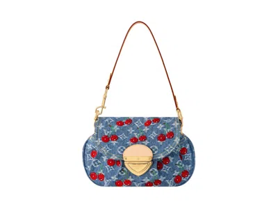 Pre-owned Louis Vuitton Women's  X Takashi Murakami Cherry Sunset In Denim Monogram