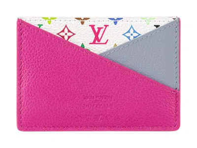 Pre-owned Louis Vuitton Women's  X Takashi Murakami Crisscross Card Holder/