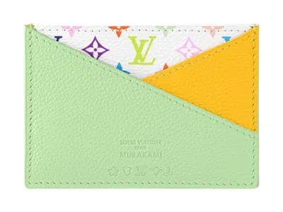 Pre-owned Louis Vuitton Women's  X Takashi Murakami Crisscross Card Holder/