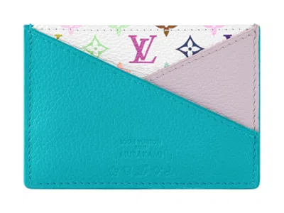 Pre-owned Louis Vuitton Women's  X Takashi Murakami Crisscross Card Holder/