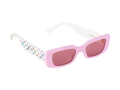 Pre-owned Louis Vuitton Women's  X Takashi Murakami Gram Cat Eye Sunglasses In Pink