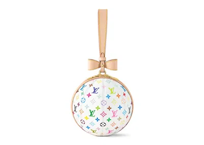 Pre-owned Louis Vuitton Women's  X Takashi Murakami Koro Koro Clutch In White
